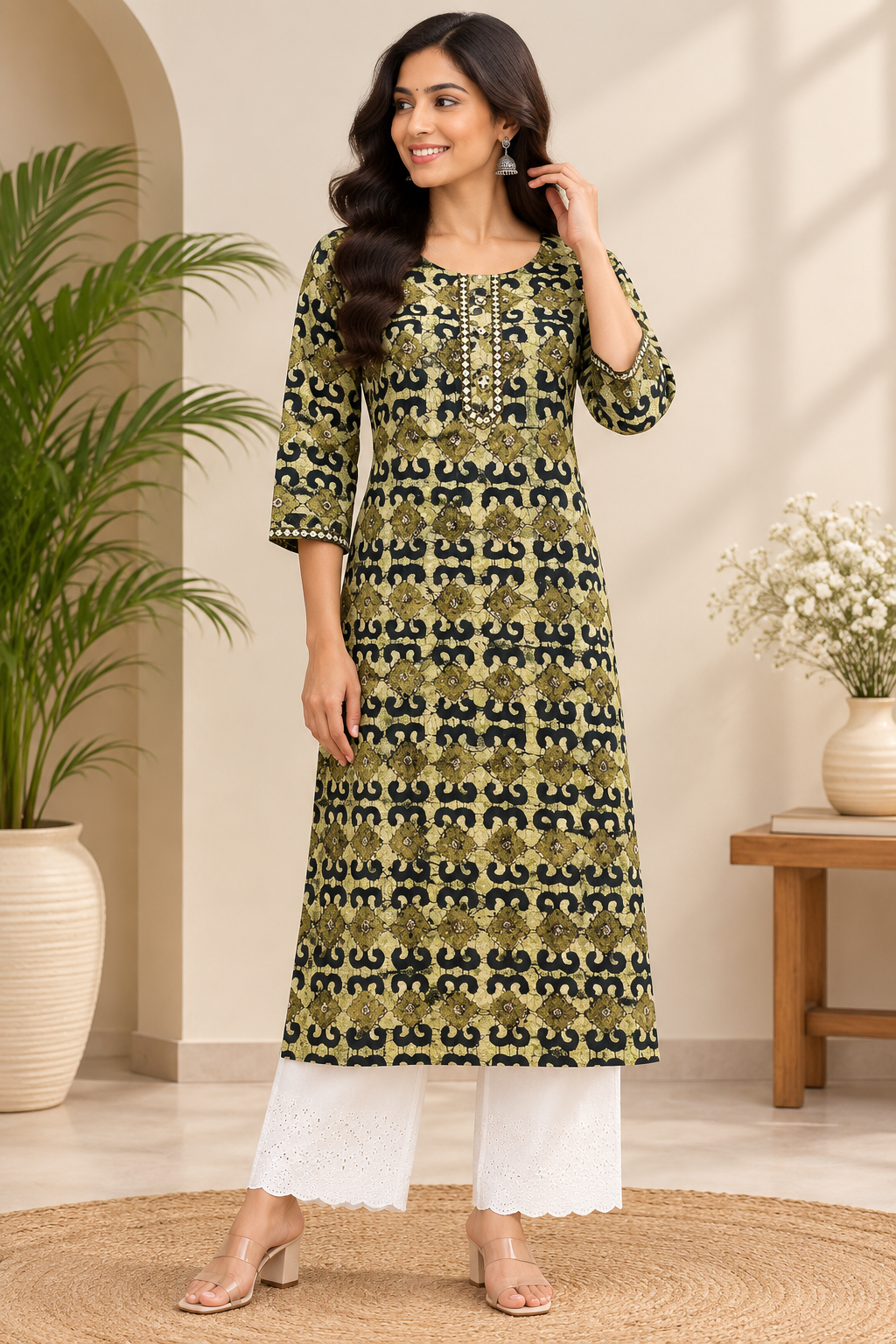 TSC 540 Gorgeous Multi Colour Printed cotton Kurti (Tops only) - view 7