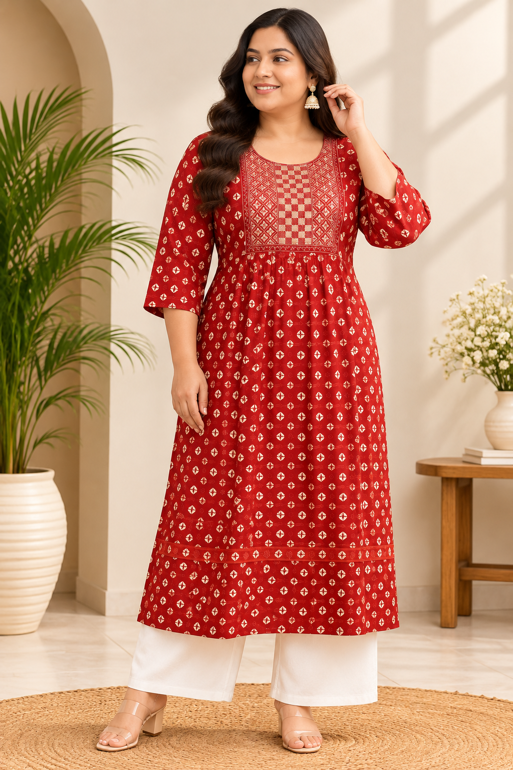 TSC 560 Stylish & Elegant Anarkali dress kurti Casual Cotton Fabric (Kurti only) - view 4