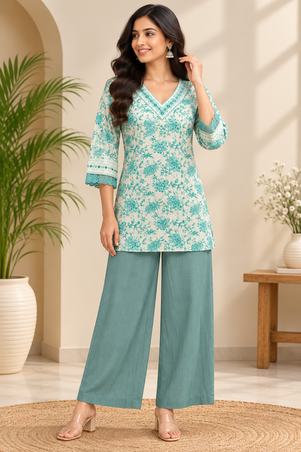 TSC 550 Cotton Short Kurti (Tops Only) - view 5