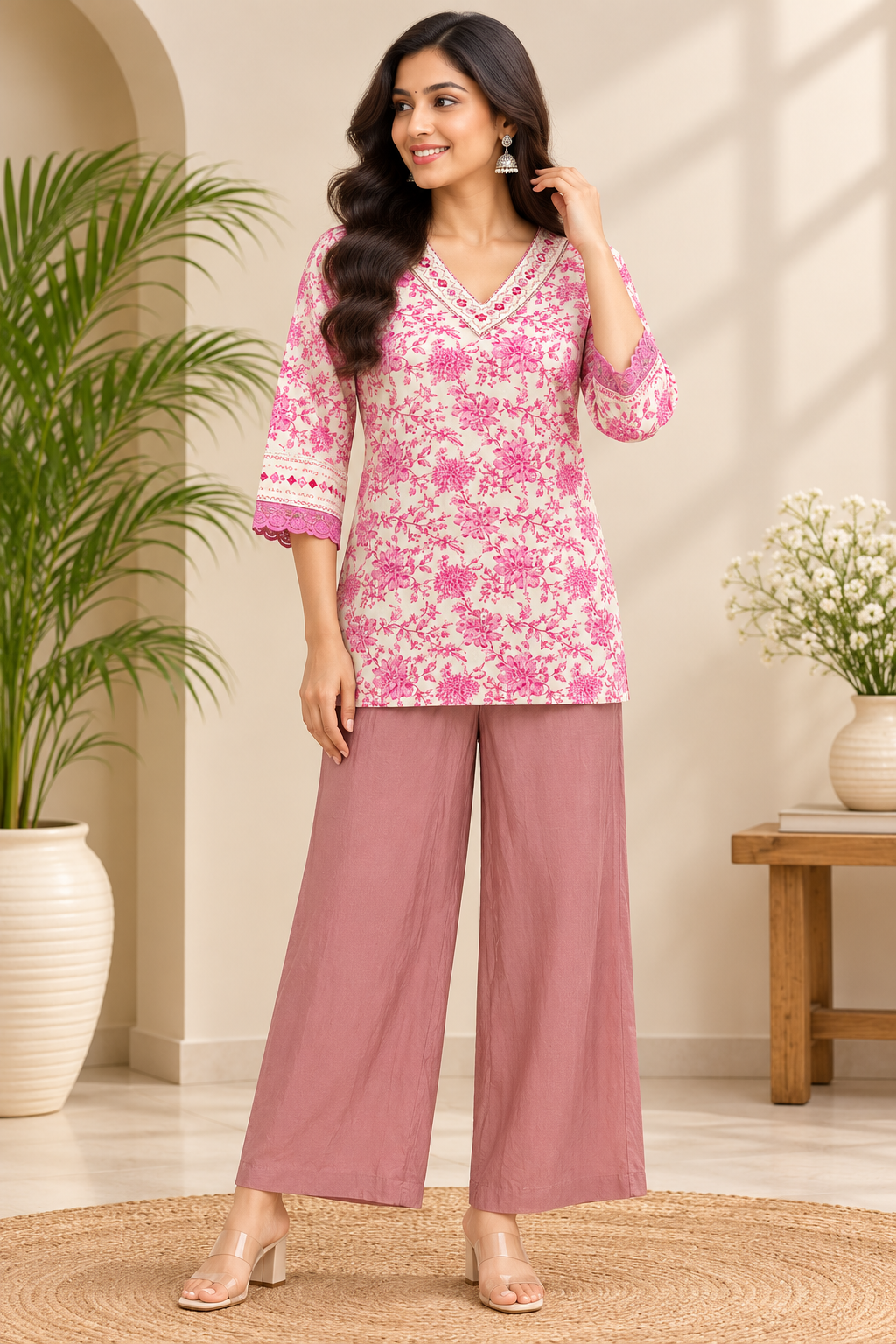 TSC 550 Cotton Short Kurti (Tops Only) - view 4