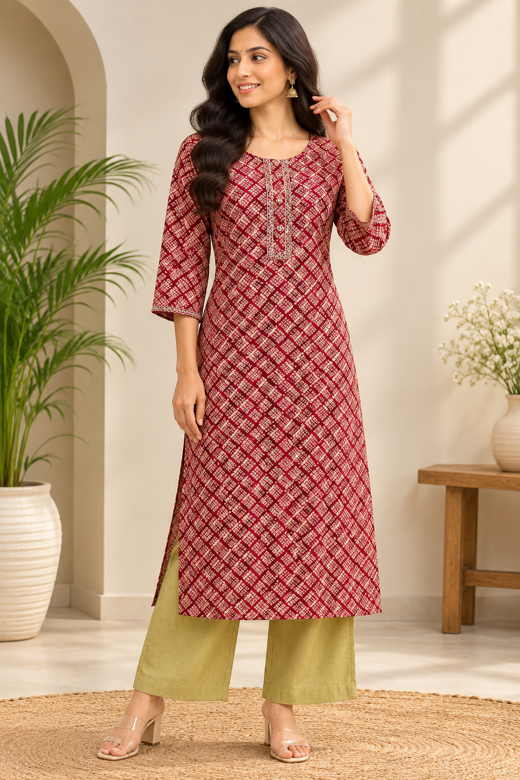 TSC 540 Gorgeous Multi Colour Printed cotton Kurti (Tops only) - view 5